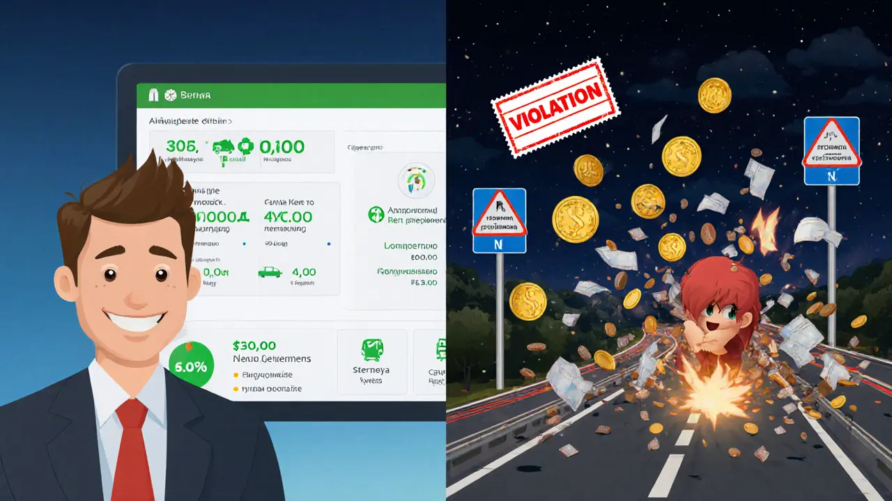 Контраст: спокойный менеджер с зелёными сигналами совместимости и водитель, окутанный штрафами.