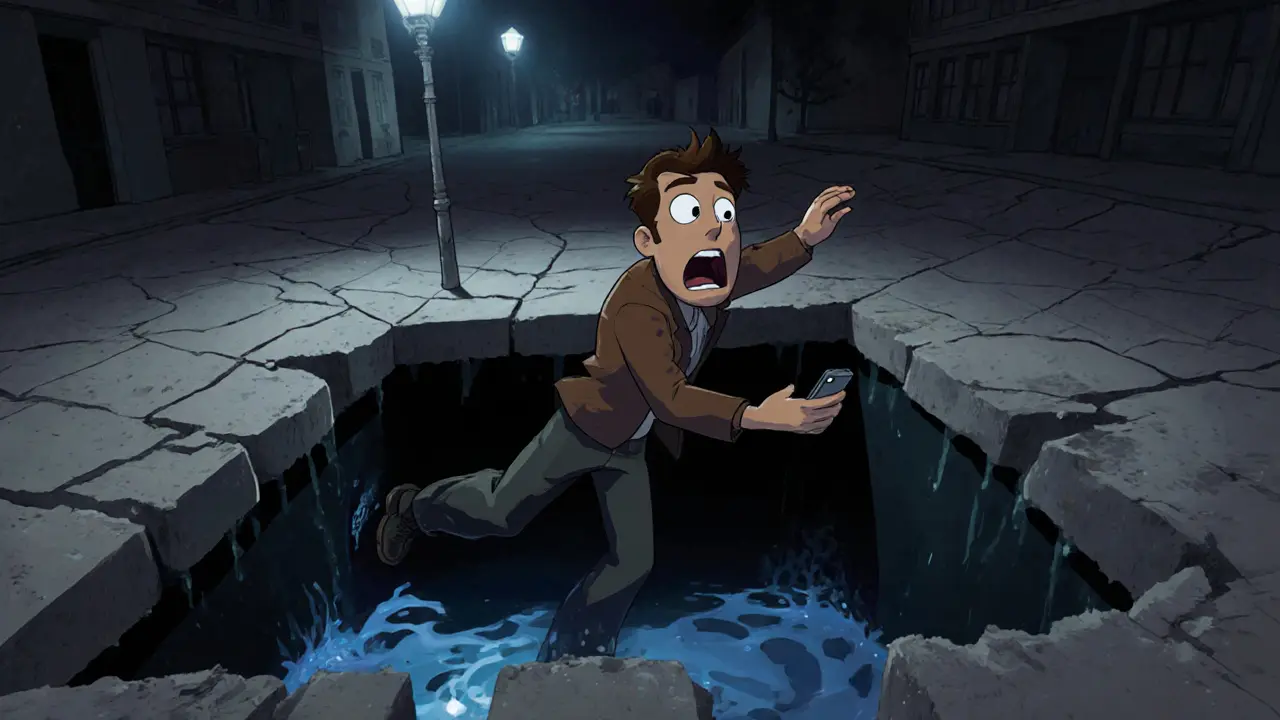 Что делать при попадании в глубокую яму: действия и фиксация ущерба