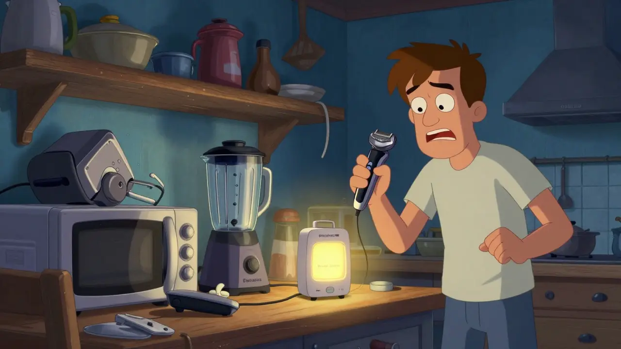 Сломанная импортная техника заменяется грубыми китайскими аналогами в российской кухне.