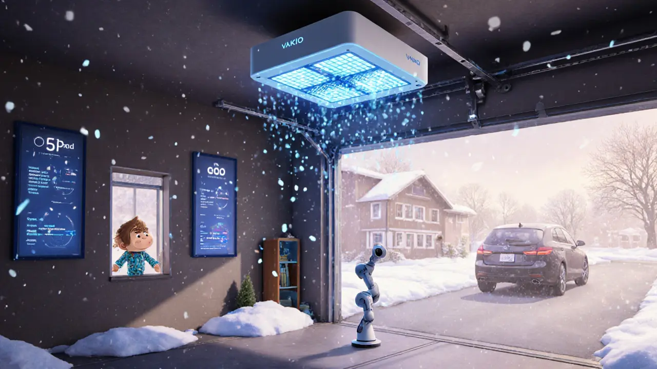 Умный гараж 2025 года: автоматическая вентиляция, датчики и роботизированный вентилятор очищают воздух от выхлопов.