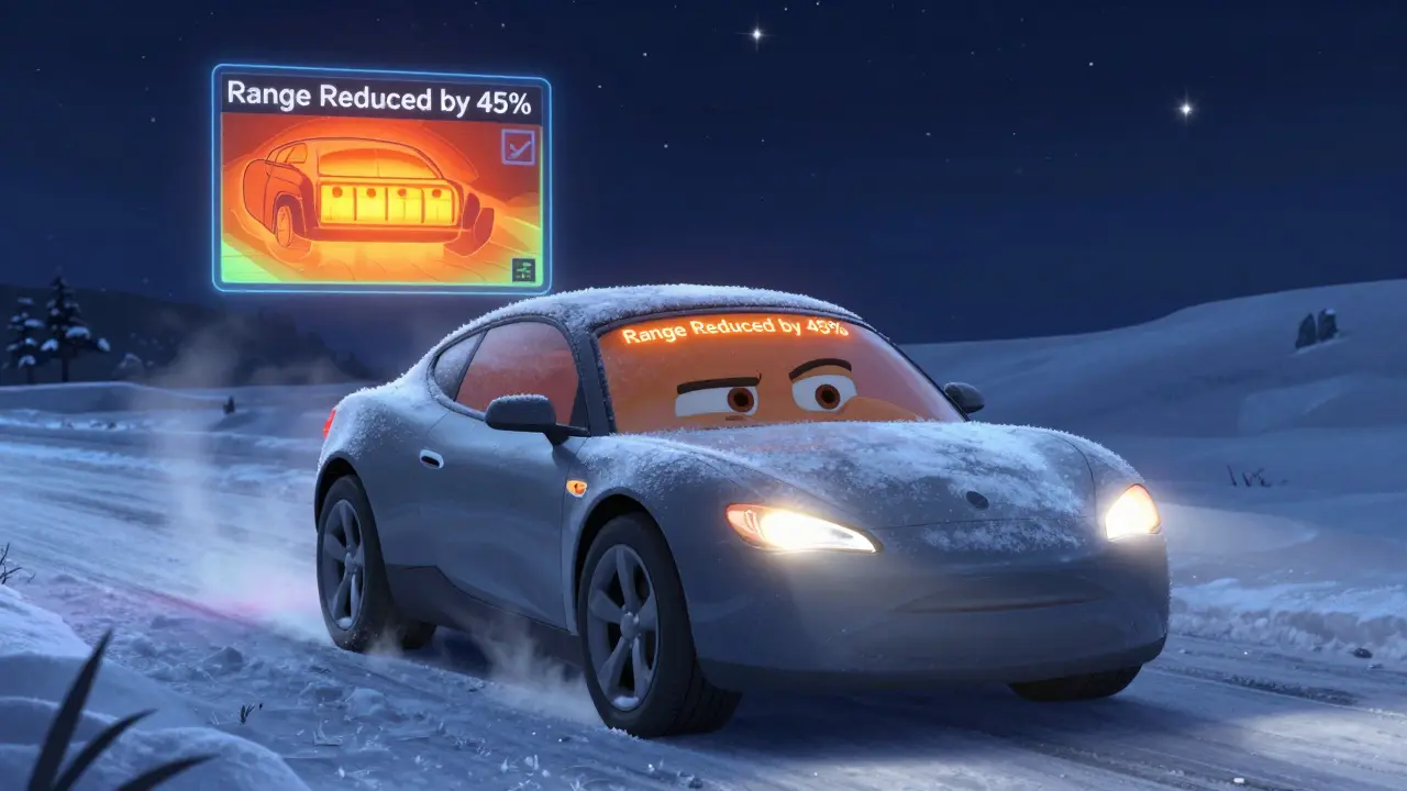 Зимний тест электромобилей: сколько теряется запаса хода при -20°C