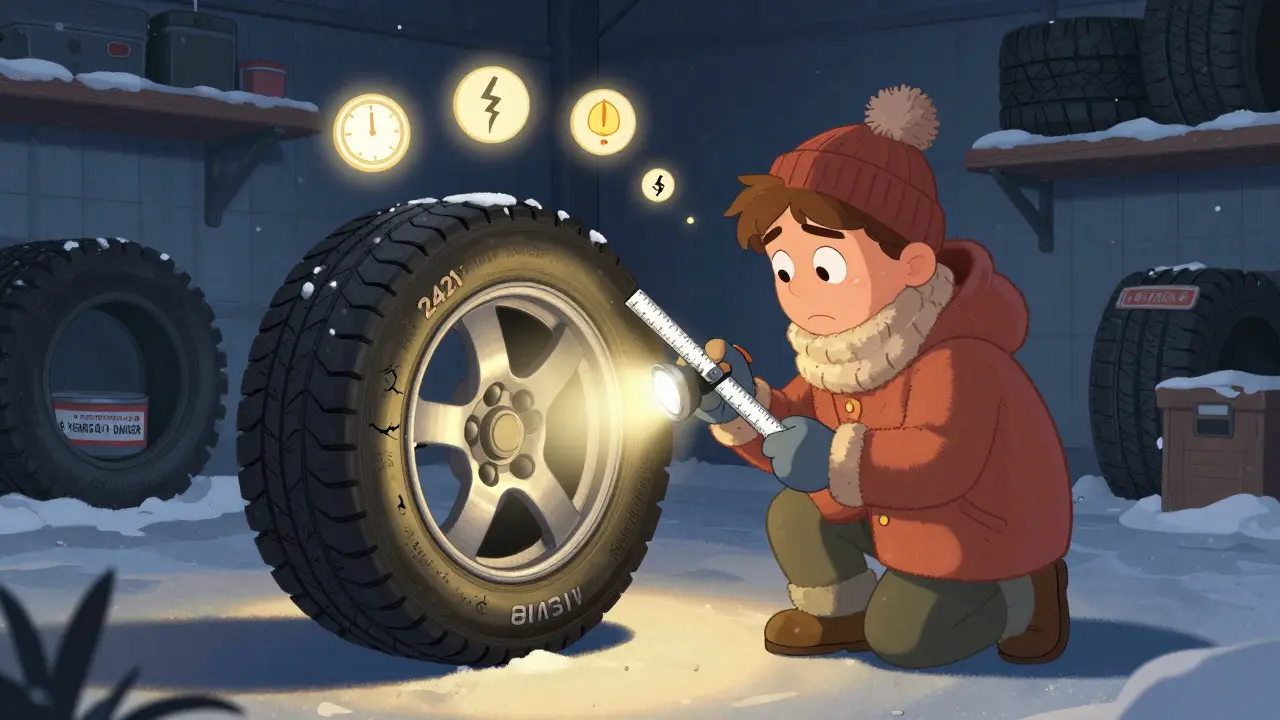 Как проверить б/у шину перед покупкой: возраст, трещины, грыжи - пошаговая инструкция