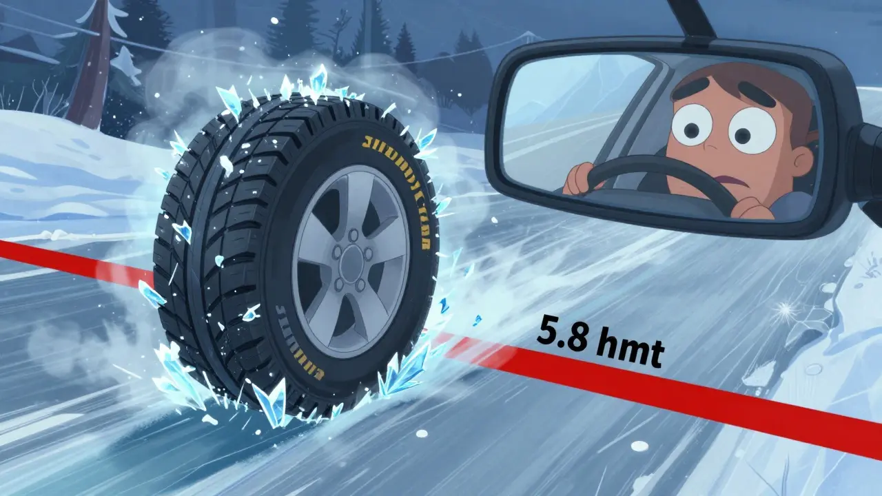 Тест зимних шин на льду: лучшие модели для торможения и маневрирования в 2025 году