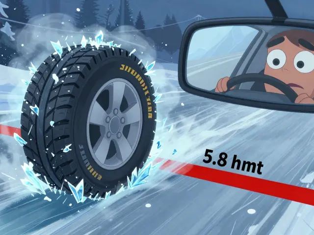 Тест зимних шин на льду: лучшие модели для торможения и маневрирования в 2025 году