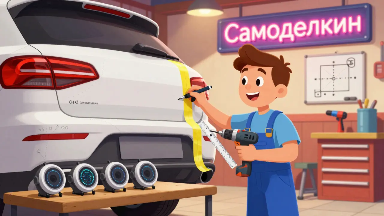 Парктроники своими руками: как выбрать датчики и правильно подключить систему