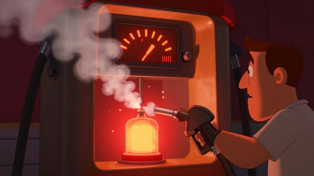 Перегревающийся топливный насос в пустом баке такси