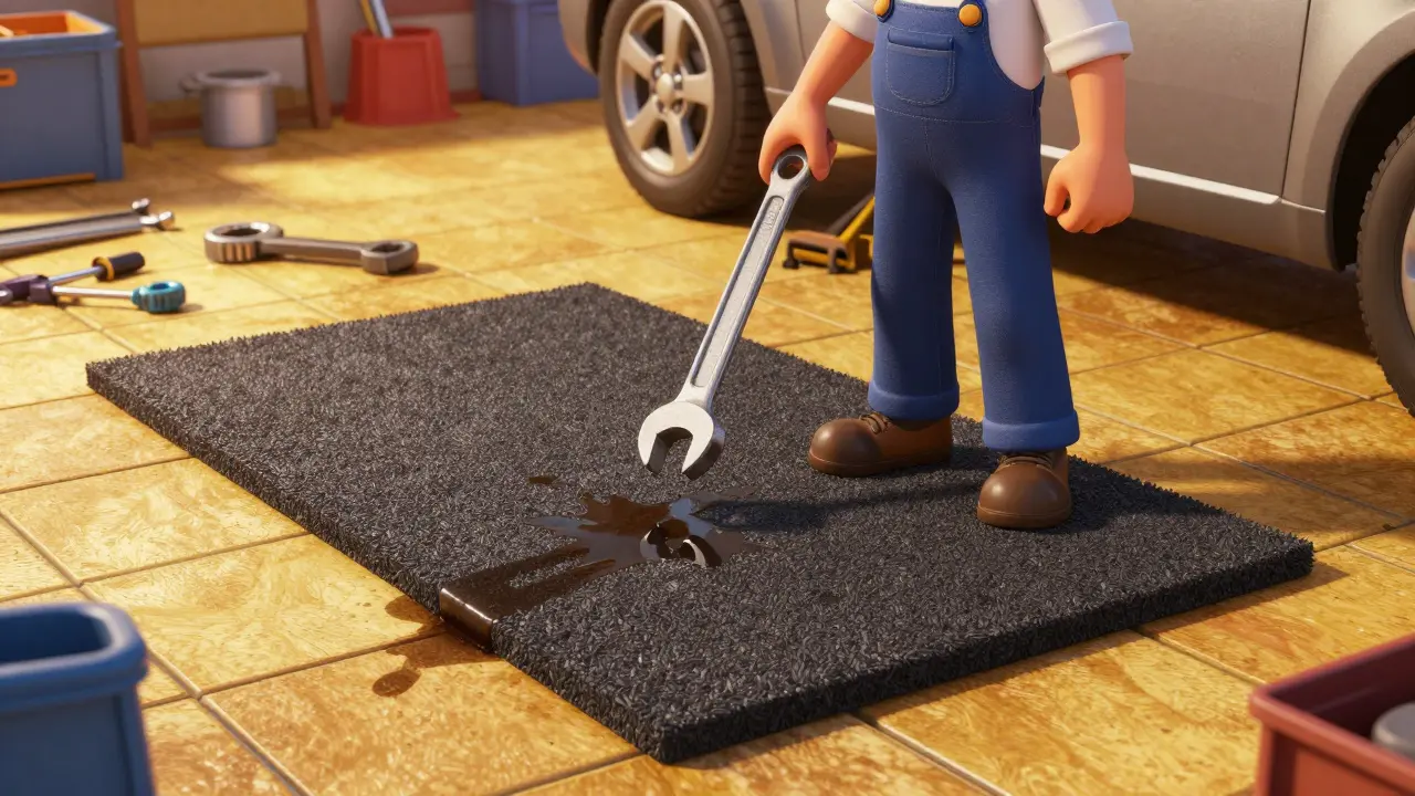 Пол в гараже: плитка, резина или наливной - что лучше выбрать в 2026 году