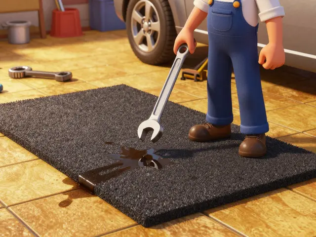 Пол в гараже: плитка, резина или наливной - что лучше выбрать в 2026 году