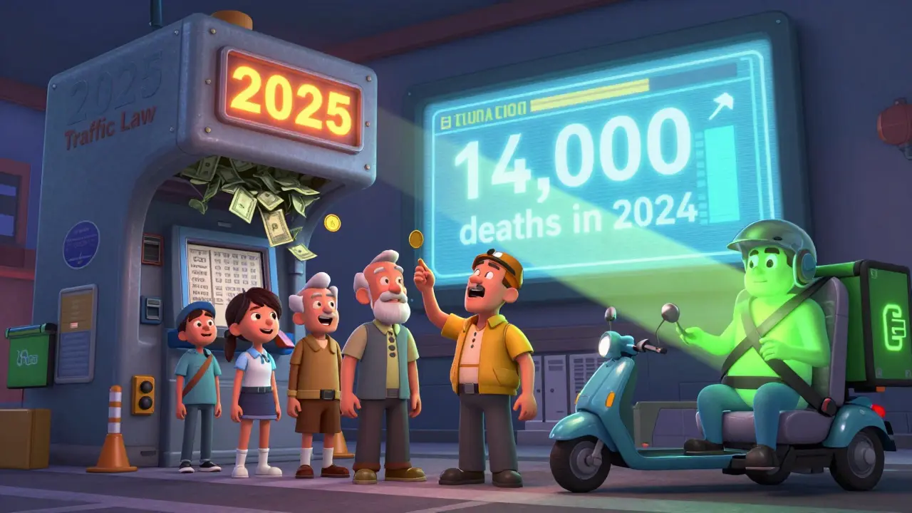 Водители перед машиной штрафов — один пытается заплатить, другой пристегивается — надежда в свете.