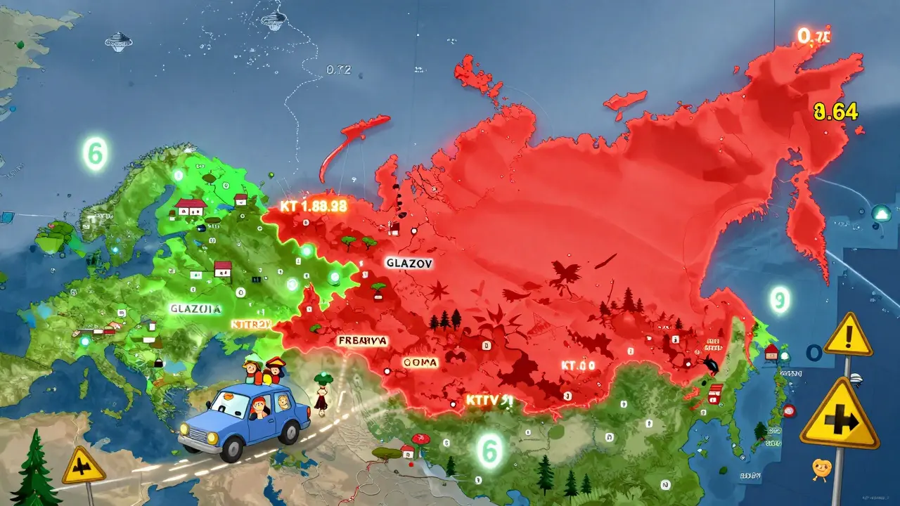 Коэффициенты ОСАГО: как регионы, стаж и мощность двигателя влияют на стоимость страховки в 2026 году