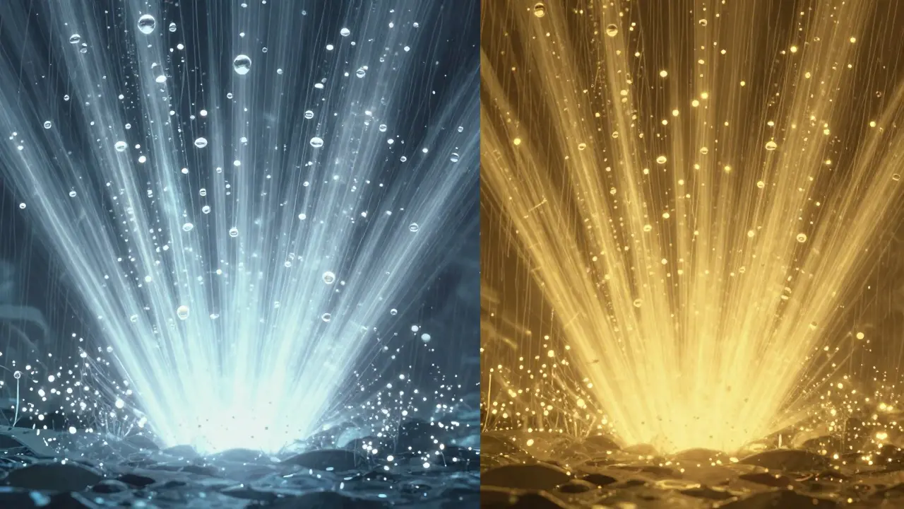 Разница между холодным и теплым светом в непогоду