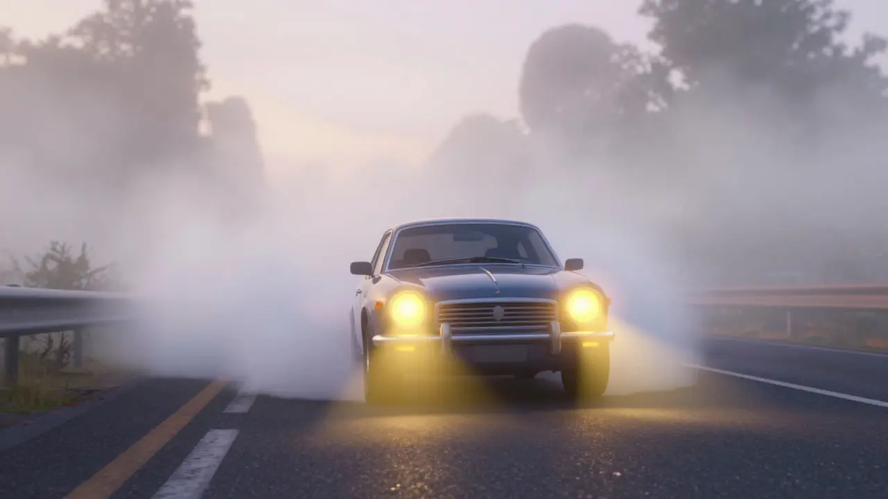 Туман на дороге: как правильно выбрать свет, скорость и дистанцию