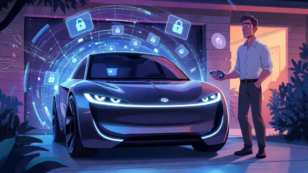 Современный автомобиль с системой бесключевого доступа отказывается заводиться без цифрового подтверждения ключа.